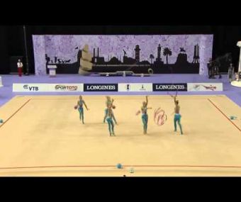 Сборная России в групповых упражнениях ленты-мячи чм 2014 многоборье