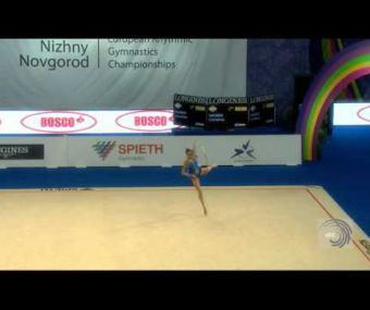Evgeniya KANAEVA (RUS), 2012 European Championships (Hoop)