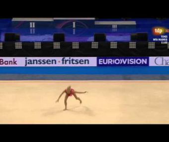 Yana Kudryavtseva. 2015 European Championships. EF. Ribbon